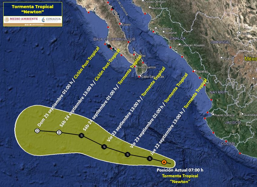 La Tormenta Tropical Newton Se Forma Frente A Costas De Colima Cafe